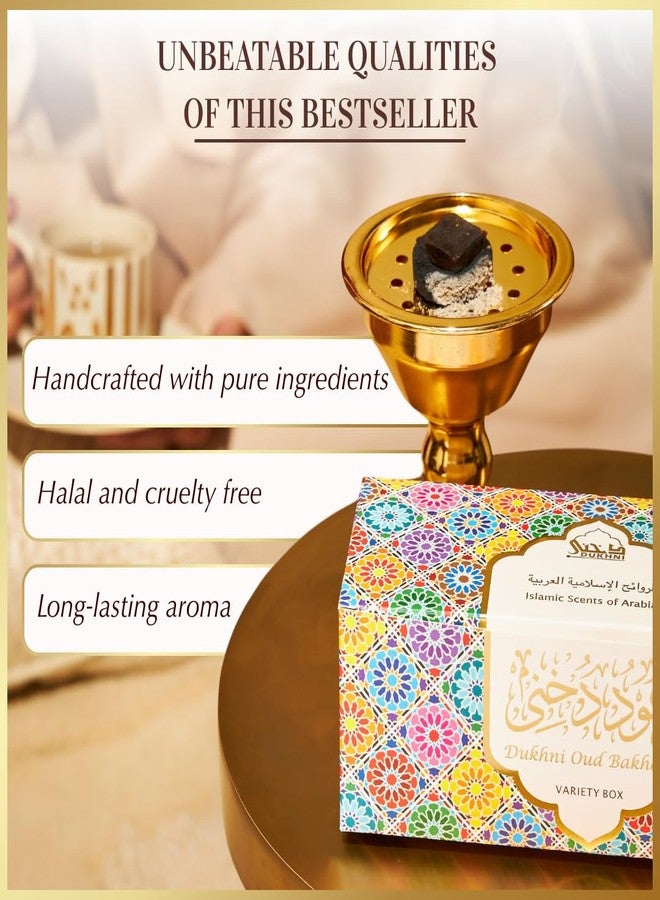 Dukhni Oud Bakhoor Variety Box | 30 Pieces Bakhoor Refill Pack | Diwali Gift for Friends & Family | Arabic Bakhur Incense | Perfect for Home Scenting Prayer and Gifting | Luxurious, Long Lasting - Image 4